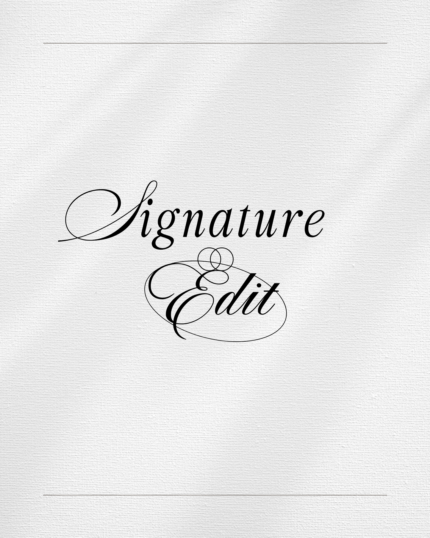 Signature Edit